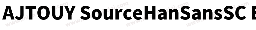 AJTOUY SourceHanSansSC ExtraLight l字体转换